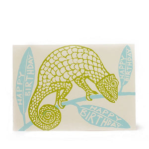 Birthday Chameleon Card by Cambridge Imprint