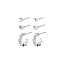 Load image into Gallery viewer, MARIE, Recycled Gift Set, Crystal Earrings, Silver-Plated

