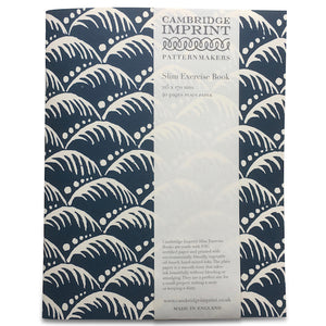 Slim Exercise Book, Wave Indigo by Cambridge Imprint - Gazebogifts