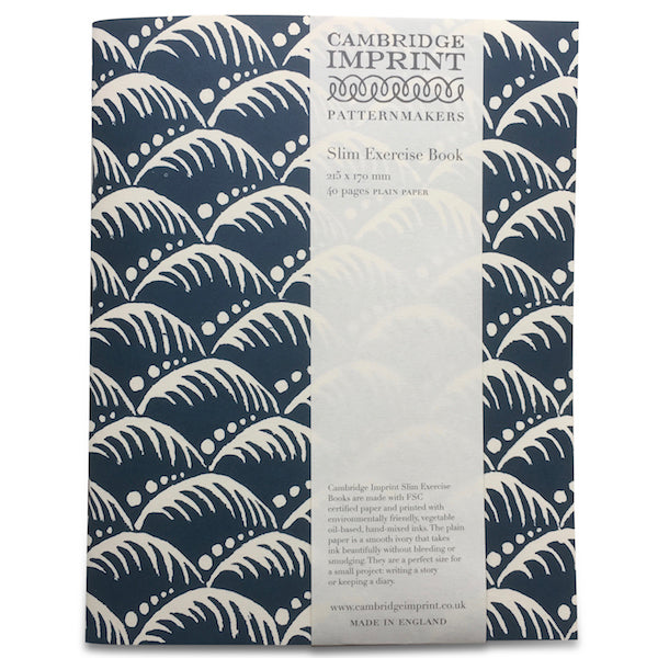 Slim Exercise Book, Wave Indigo by Cambridge Imprint - Gazebogifts