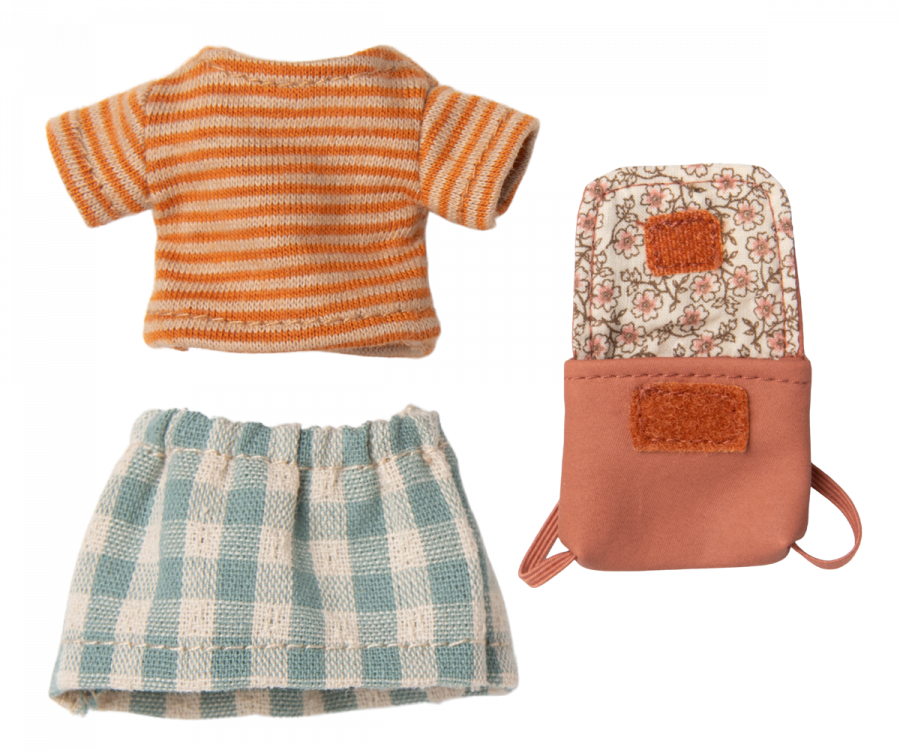 Maileg Clothes & Bag - Big Brother / Sister - Old Rose