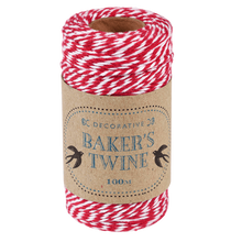 Load image into Gallery viewer, Red &amp; White Bakers Twine
