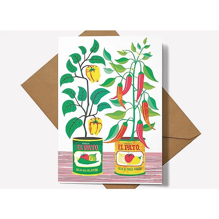 Chilli Peppers Greeting Card