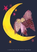 Load image into Gallery viewer, I Love You To The Moon &amp; Back Card by Hutch Cassidy
