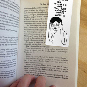 David Shrigley Magnetic Bookmark - You Are a Bunch of Twats