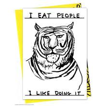 Load image into Gallery viewer, David Shrigley Card - I eat People and I like It
