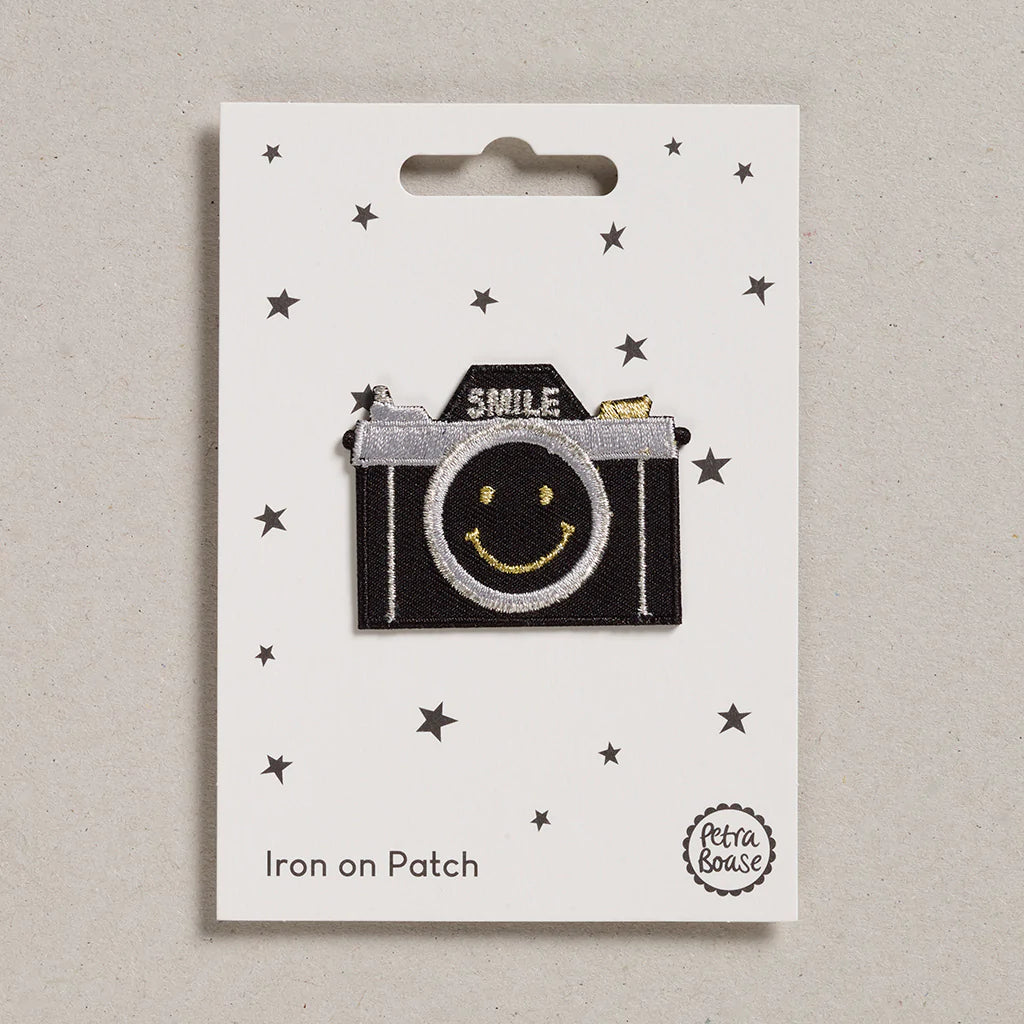 Iron on Patch Smile Camera by Petra Boase