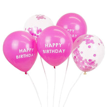 Load image into Gallery viewer, Happy Birthday Confetti Balloons Pink by Talking Tables
