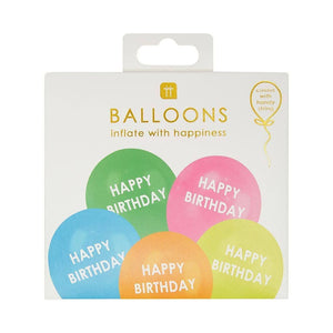 Happy Birthday Rainbow Balloons by Talking Tables