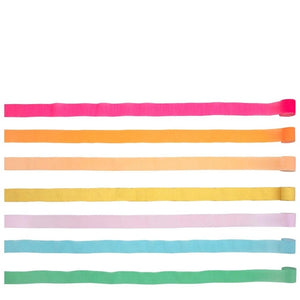 Bright Crepe Paper Streamers by Meri Meri - Gazebogifts