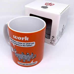 Modern Toss Mug, Work - Biscuits