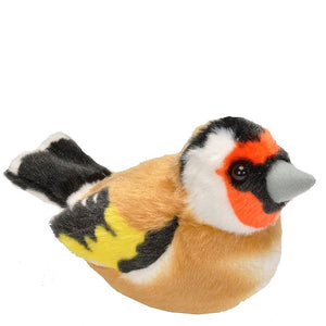 RSPB Plush Bird With Real Bird Call  - Goldfinch - Gazebogifts