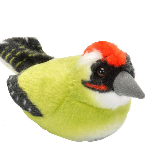 RSPB Plush Bird With Real Bird Call  - Green Woodpecker - Gazebogifts