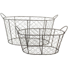 Load image into Gallery viewer, Wire Mesh Oval Basket
