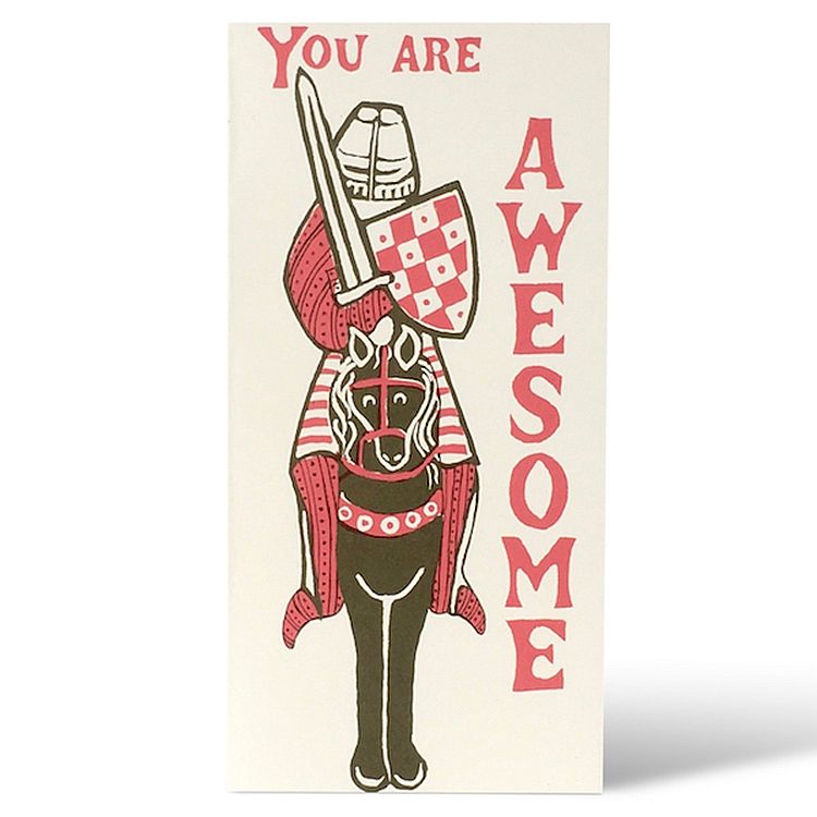 Long Card, Awesome Knight by Cambridge Imprint