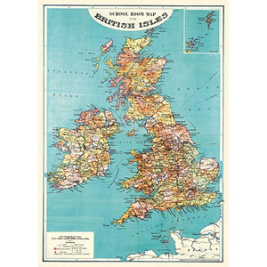 Cavallini & Co. Vintage Poster - British Isles Map - Gazebogifts
