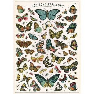 Cavallini & Co. Vintage Poster - Butterfly Chart - Gazebogifts