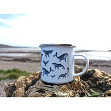 Load image into Gallery viewer, Enamel Mug - Whale Design
