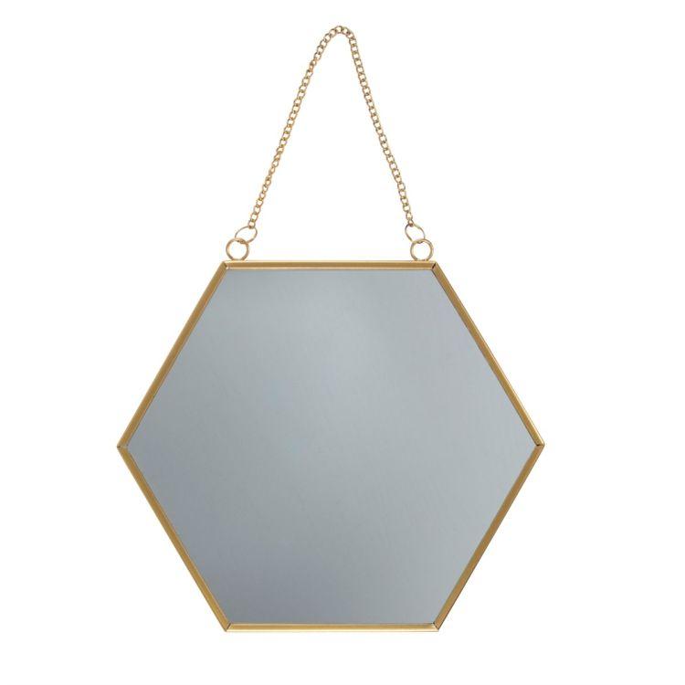 Touch of Gold Hexagonal Mirror - Gazebogifts