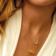 Load image into Gallery viewer, CHAKRA Quartz Crystal Necklace Gold-Plated by Pilgrim
