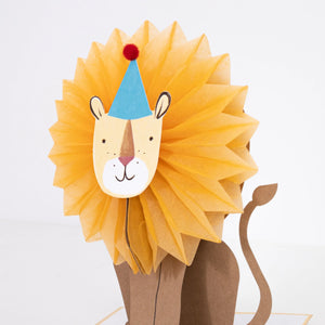 Meri Meri Honeycomb Lion Card - Happy Birthday