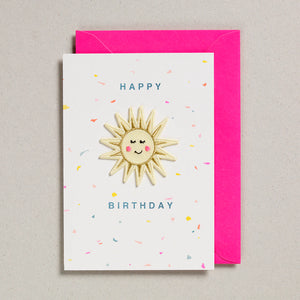 Iron On Patch Card - Happy Birthday Sunshine by Petra Boase