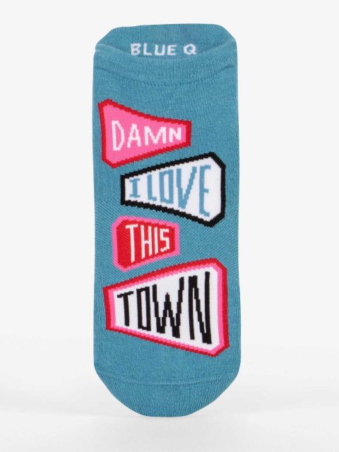 Damn I Love This Town Sneaker Socks by Blue Q