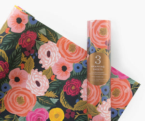 Rifle Paper Co. Juliet Rose Gift Wrap Roll x 3