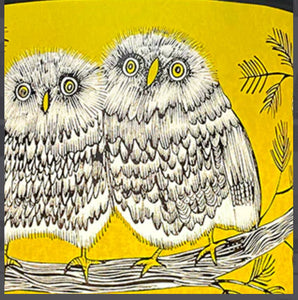 Baby Owl Pendant Lampshade, Yellow by Lush Designs