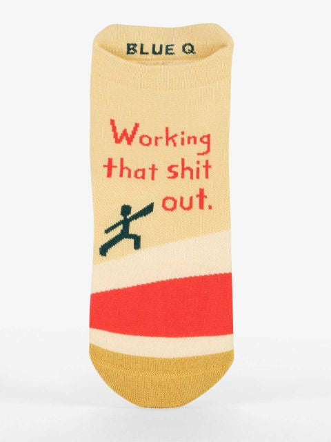 Working That Sh*t Out Sneaker Socks by Blue Q
