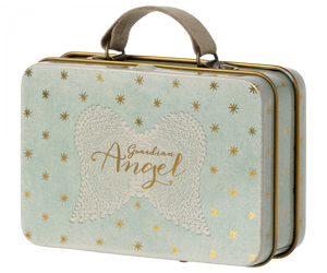 Angel Little Sister Mouse in Suitcase by Maileg