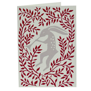 Dancing Hare Card by Cambridge Imprint