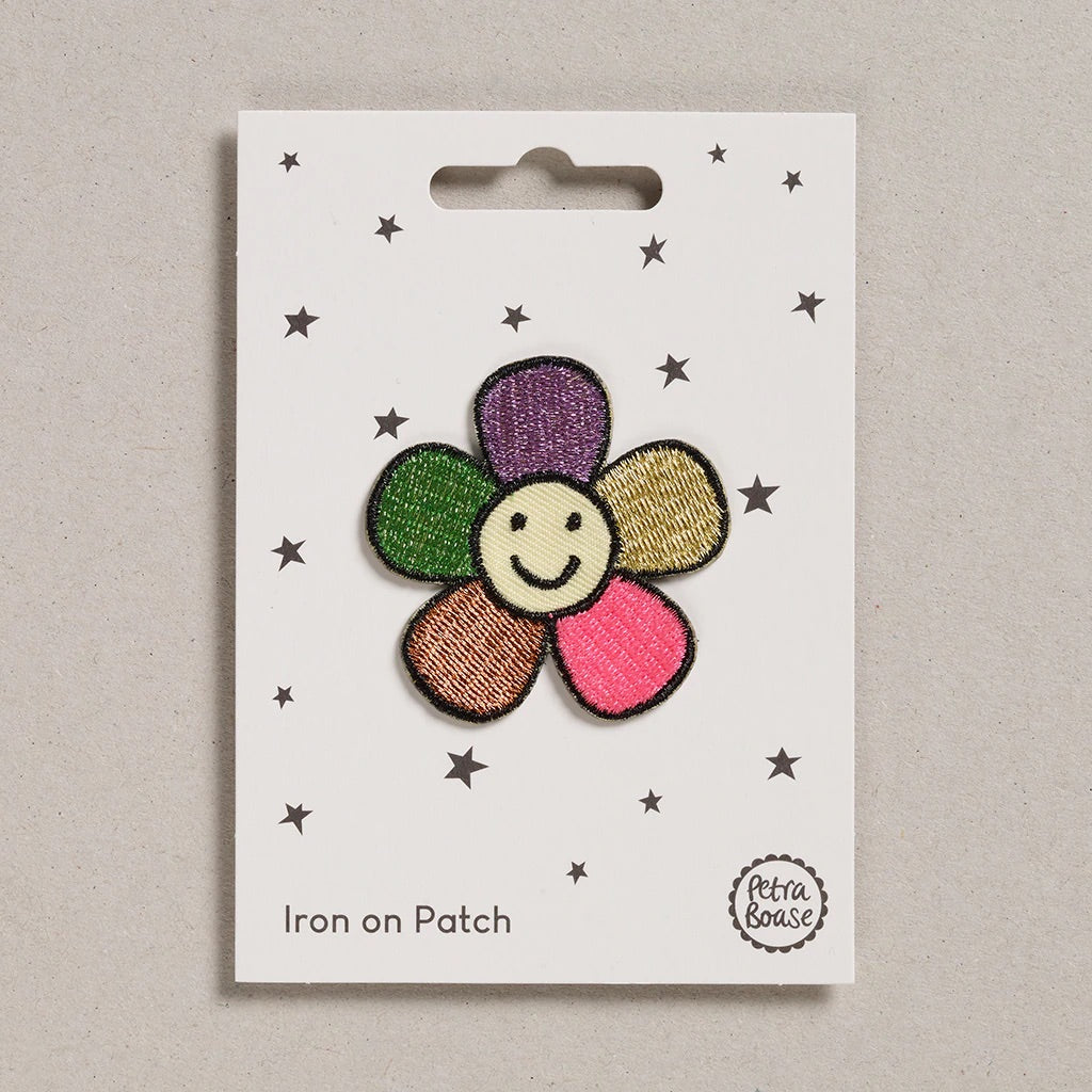 Iron on Patch Happy Flower by Petra Boase