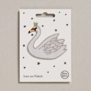 Iron on Patch  Swan by Petra Boase