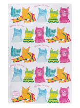 Load image into Gallery viewer, Miaow for Now Organic Cotton Tea Towel

