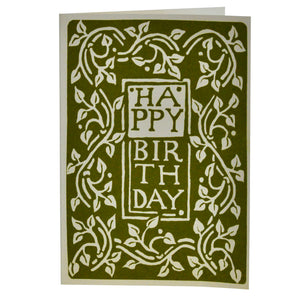 Arts & Craft Happy Birthday Card by Cambridge Imprint