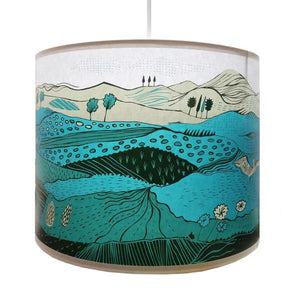 Landscape Pendant Lampshade, Green by Lush Designs
