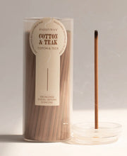 Load image into Gallery viewer, Incense &amp; Holder - Cotton &amp; Teak by Paddywax
