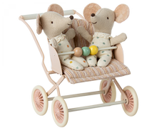 Load image into Gallery viewer, Stroller, Baby mice - Rose by Maileg
