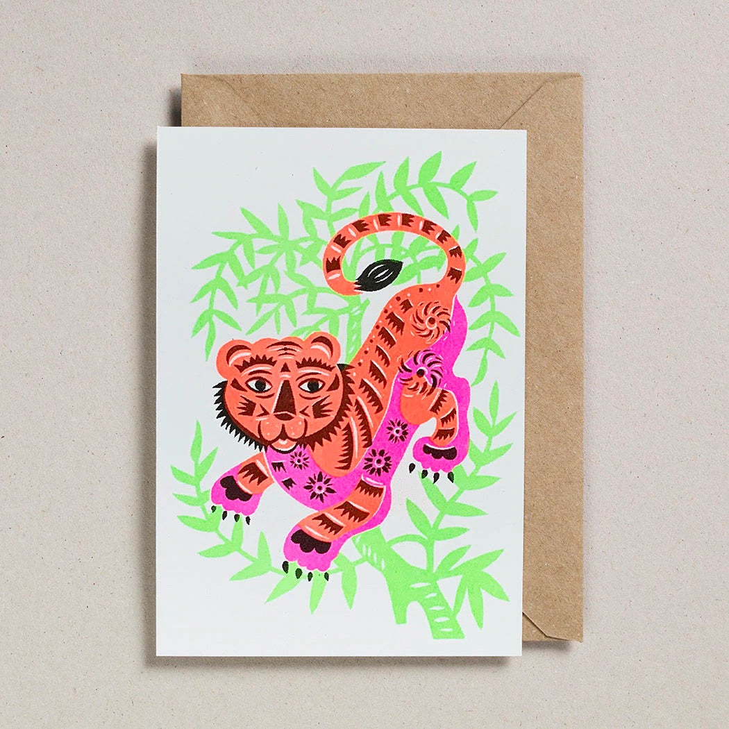 Papercut Card Tiger by Petra Boase