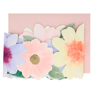 Meri Meri Floral Concertina Card - Happy Birthday