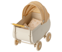 Load image into Gallery viewer, Micro Pram Yellow by Maileg
