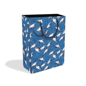 Cranes In Flight Large Gift Bag by Museums and Galleries