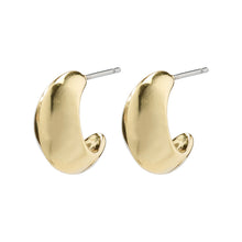 Load image into Gallery viewer, EDWINA Chunky Huggie Hoop Earrings Gold-Plated by Pilgrim
