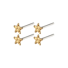 Load image into Gallery viewer, REGINA Star Stud Earrings Set of 2 Gold-Plated by Pilgrim
