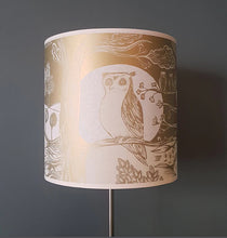 Load image into Gallery viewer, Small Owl Lampshade, Gold by Lush Designs
