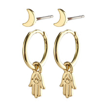 Load image into Gallery viewer, NYLA Earrings Set Gold Plated by Pilgrim
