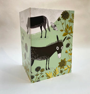 Donkey Greeting Card by Lush Designs