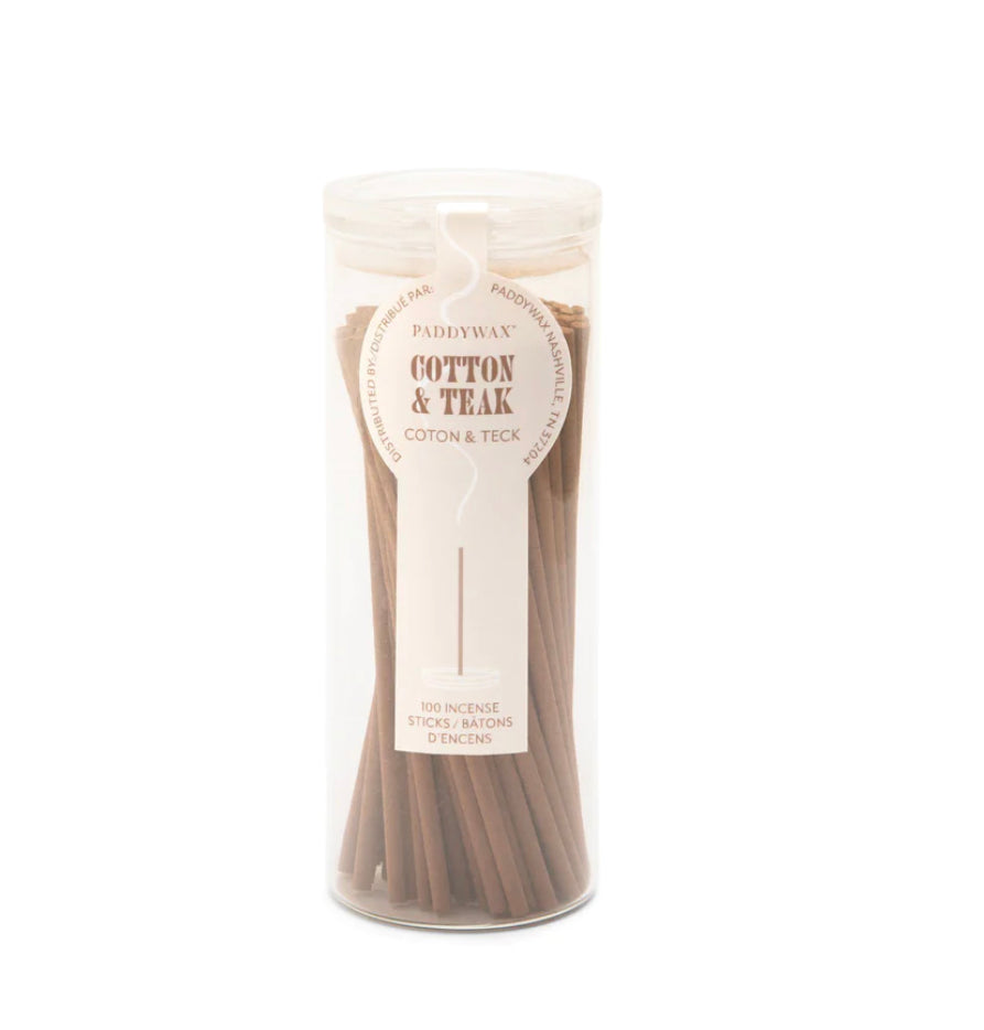 Incense & Holder - Cotton & Teak by Paddywax