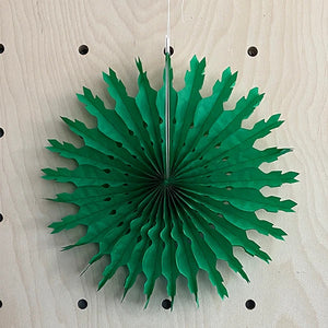 Paper Fan Green by Petra Boase